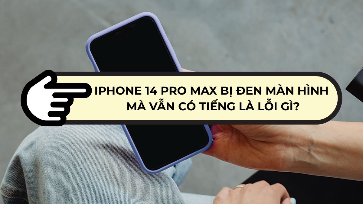 iPhone 14 Pro Max bị đen màn hình mà vẫn có tiếng là lỗi gì?